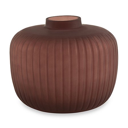 VASO MARSALA EM VIDRO MART 18,5x24cm