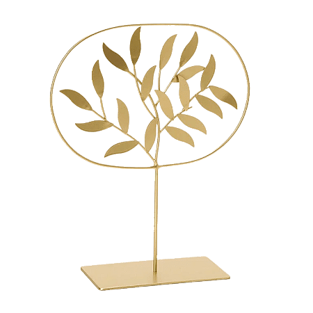 ESCULTURA ÁRVORE EM METAL DOURADO MART