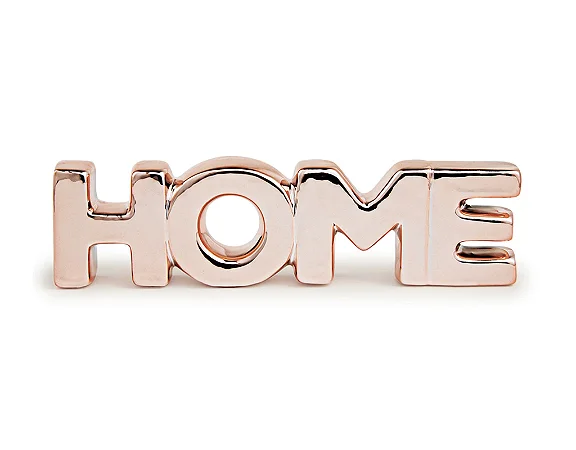 ESCULTURA HOME EM CERAMICA ROSE GOLD MART
