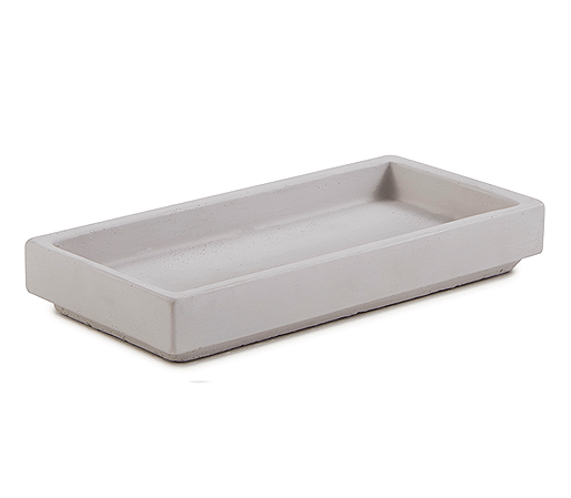 BANDEJA CINZA EM CIMENTO MART 26cm