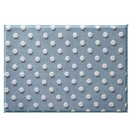 TAPETE INFANTIL JOLITEX MIMO POA AZUL BOLINHA 70CM X 100CM