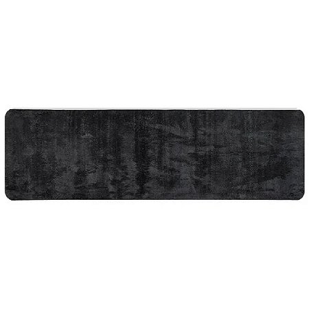 TAPETE MELODY PASSADEIRA 66CM X 1,80M PRETO JOLITEX