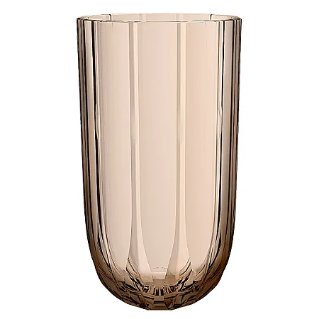 JG 6 COPOS ALTOS REFINATTO VIDRO CARAMELO 400ML L´HERMITAGE