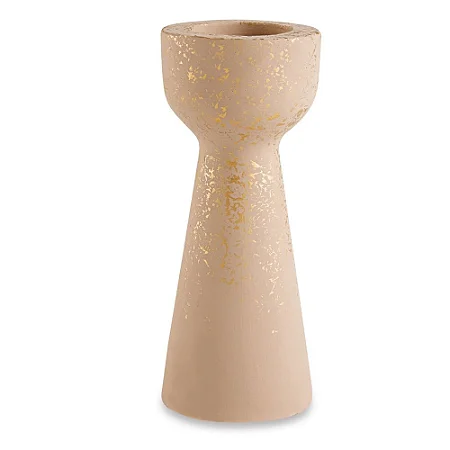 PORTA-VELAS EM CIMENTO NUDE MART 17cm