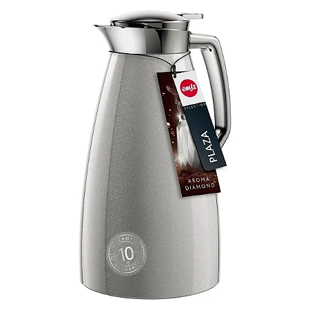 Garrafa Térmica Plaza Quick TIP 1L Emsa Cinza