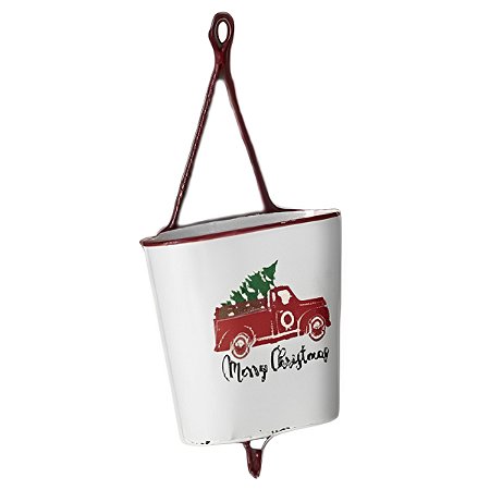 VASO NATALINO DECOR C/CAMINHAO VERMELHO MERRY CHRISTMAS 47CM