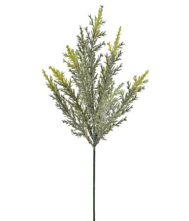 PICK NATALINO DECORATIVO COM FOLHAS VERDES 32cm