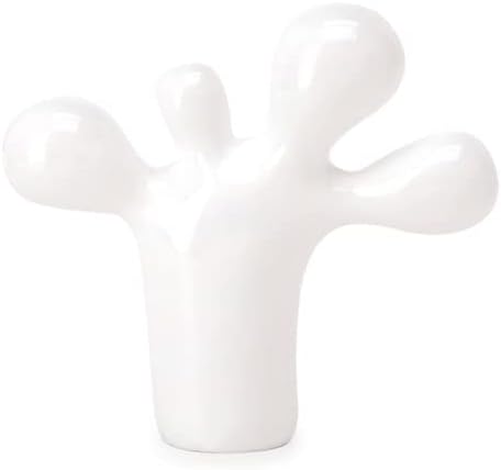 ESCULTURA CACTO BEXIGA EM POLIRRESINA BRANCO MART