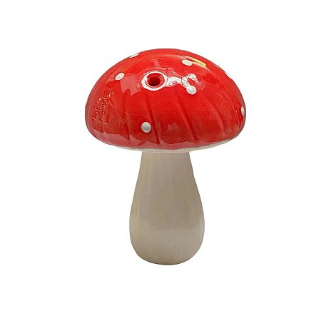 ESCULTURA COGUMELO FLOREIRA EM CERAMICA LUIZ SALVADOR 10CM