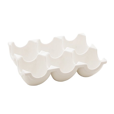 BANDEJA P/6 OVOS DE PORCELANA NEW BONE MONTANA 14xCM - LYOR