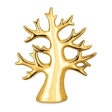 ESCULTURA ARVORE DOURADA EM CERAMICA MART 18CM