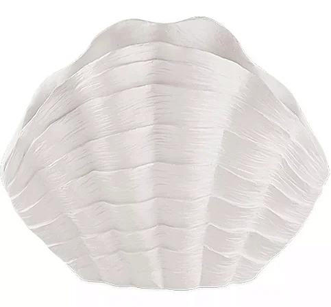 ESCULTURA CONCHA EM POLIRRESINA BRANCO MART