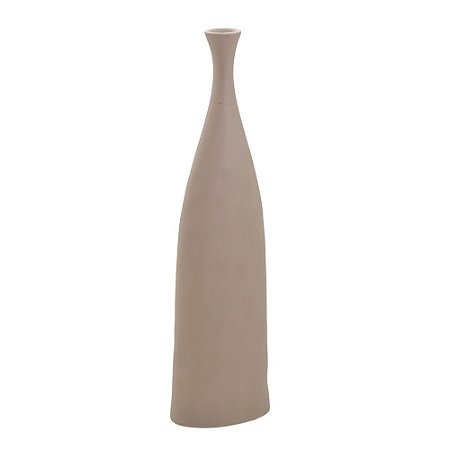 VASO DECORATIVO EM CERAMICA 46CM MARROM