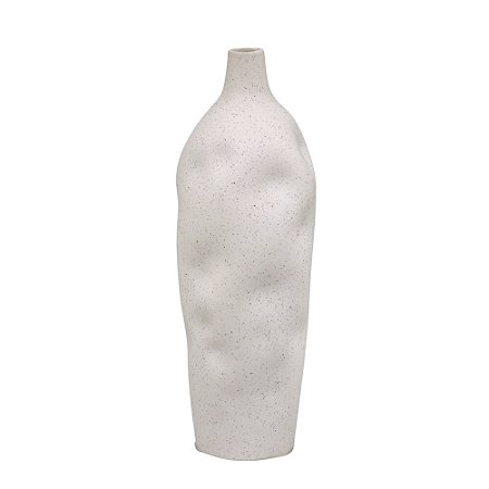 VASO DECORATIVO CINZA OFF WHITE 31CM