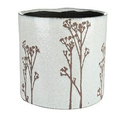 VASO DECORATIVO CILLA BRANCO FLORAL