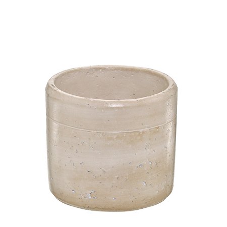 CACHEPOT DECORATIVO EM CIMENTO 13CM
