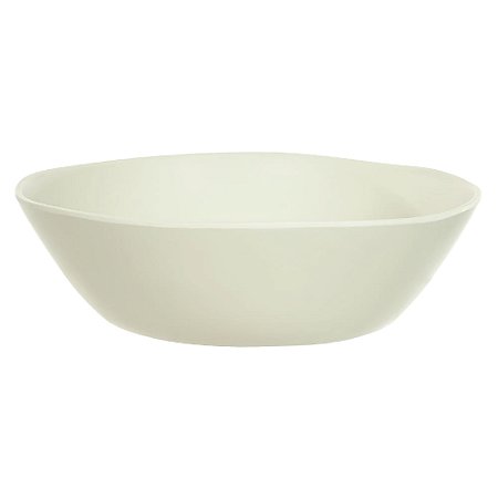 SALADEIRA MELAMINA 30cm ORGANIC OFF WHITE FLORARTE