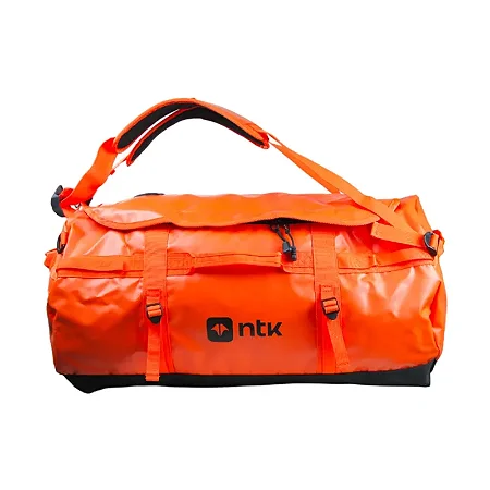 Mochila Duffle Bag 50L Laranja para Viagens Camping Nautika