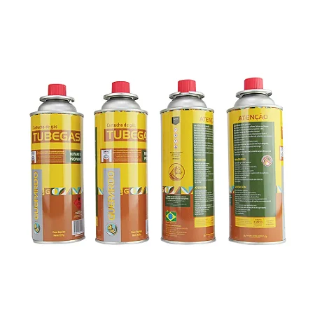 Kit 4Pçs Tube Gás para Fogareiro e Maçarico Guepardo
