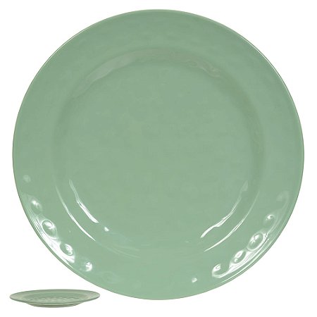 KIT 4 PRATO SOBREMESA MELAMINA 22cm BREEZE (VERDE) FLORARTE
