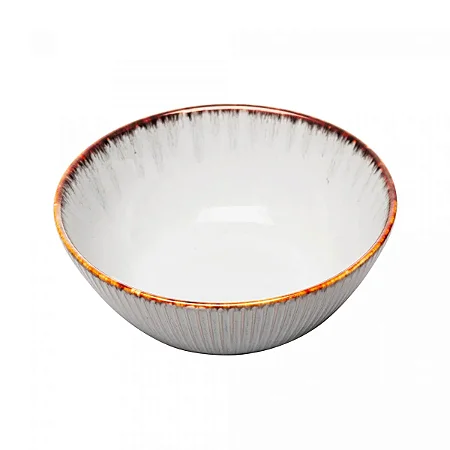 BOWL DE CERAMICA LINEAR CINZA 16CM  LYOR