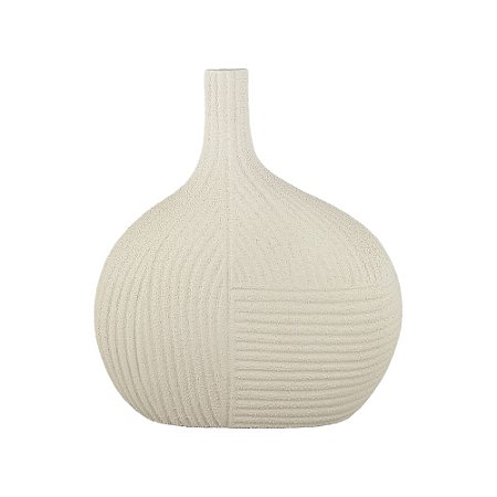 VASO DE LINHAS ORGANICAS CAPPUCCINO DECORATIVO 24CM