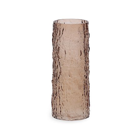 VASO EM VIDRO FUME MART 29,5CM