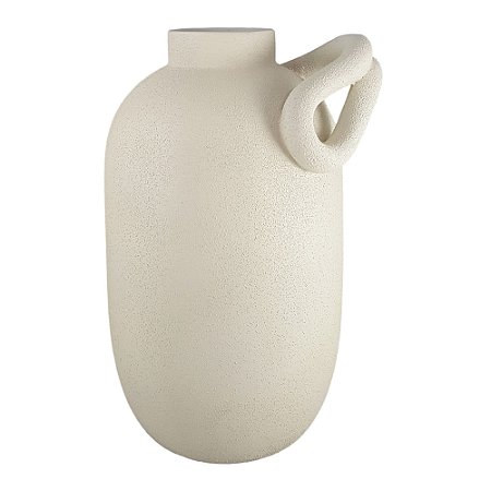 VASO BOJUDO COM ALCA DECORATIVO CAPPUCCINO 34CM