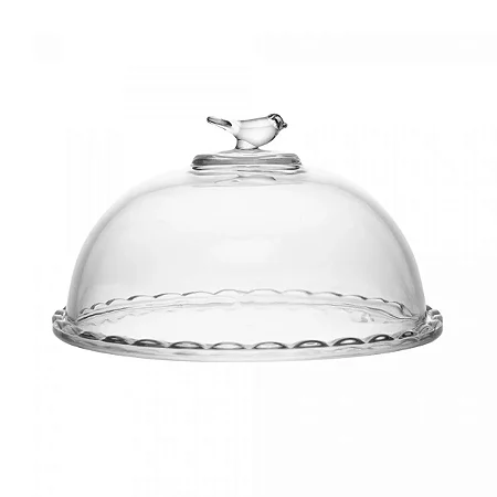 QUEIJEIRA BIRD 20CM COM TAMPA CRISTAL ECOLOGICO WOLFF