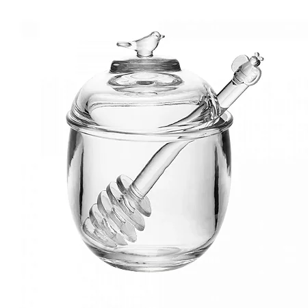 MELEIRA C/PEGADOR E TAMPA BIRD 150ML CRISTAL ECOLOGICO WOLFF