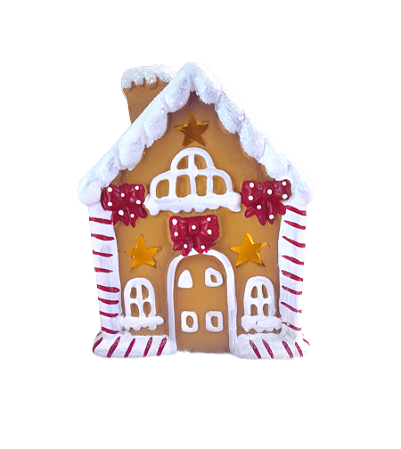 Casinha Natalina Cookie c/ Led - 15cm