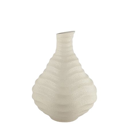 VASO GARRAFA ONDULADA CAPPUCCINO 31cm