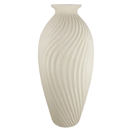 VASO GARRAFA ONDULADA CAPPUCCINO 40cm
