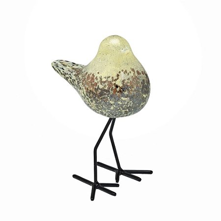 ESCULTURA PASSARO DECOR VIDRO MURANO 14CM