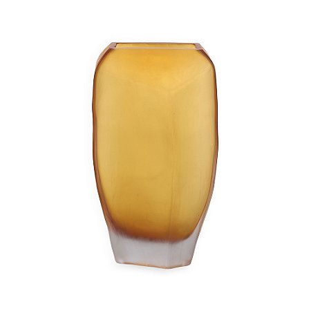 VASO EM VIDRO CARAMELO AMBAR MART 36,5CM