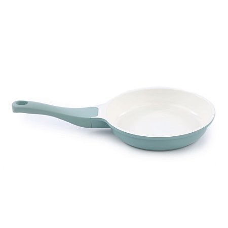 FRIGIDEIRA EM ALUMINIO REVESTIMENTO CERAMICO VERDE 14CM