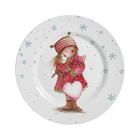 KIT 6 PRATO SOBREMESA SWEET CHRISTMAS NATALINO ALLEANZA