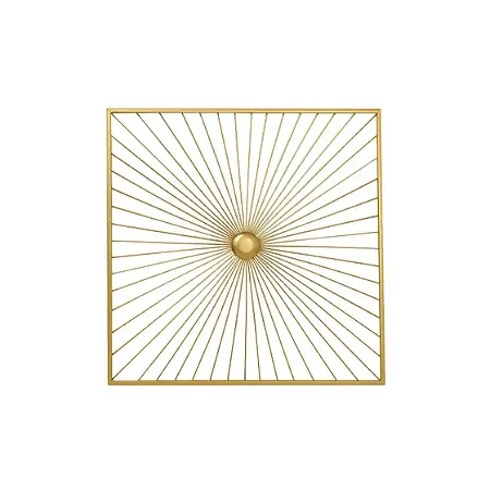 ADORNO DE PAREDE EM METAL DOURADO MART 65CM