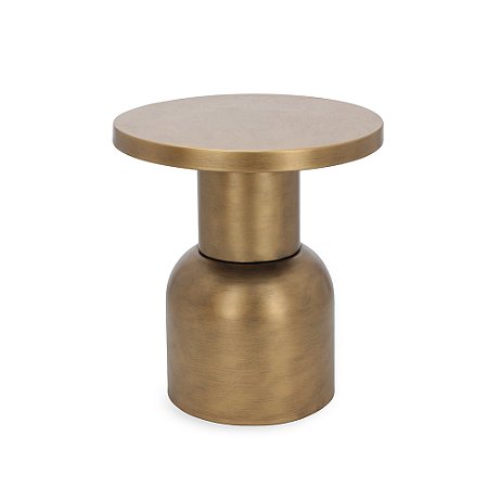 MESA DECORATIVA EM METAL DOURADO MART 44CM