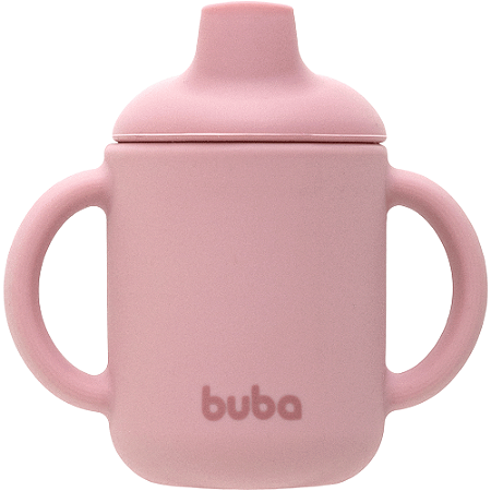 COPO EM SILICONE ROSA 120ml BUBA