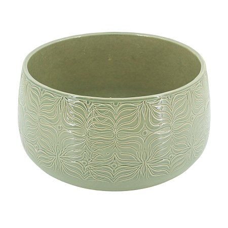 VASO CENTRO DE MESA BRETAGNE FLOR MENTA 25CM