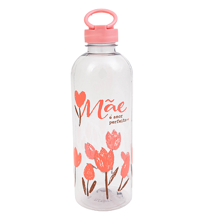 GARRAFA COM ALCA CIRCULAR MAE AMOR PERFEITO 900ml UATT