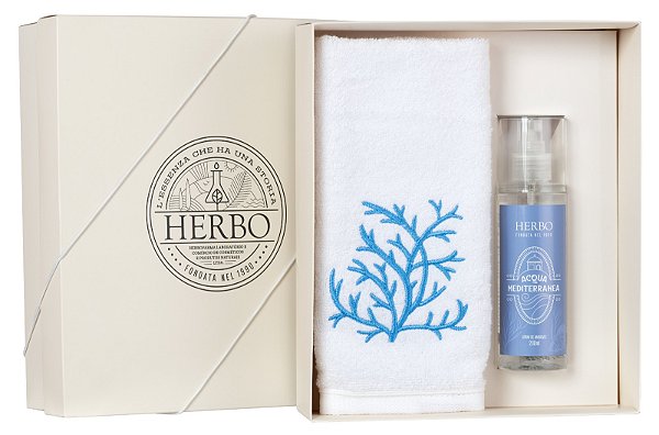 Kit Spray de Ambiente + Toalha - Linha Acqua Mediterrânea