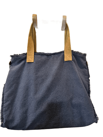 BIG BAG DEEP BLUE C/FORRO AZUL E BRANCO DECORATIVA