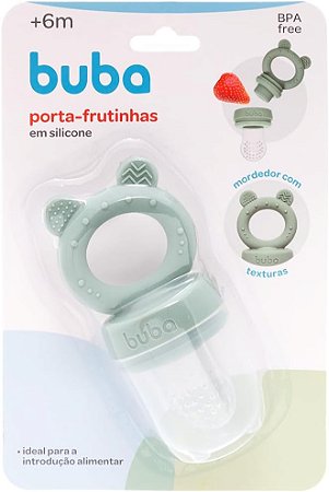 PORTA-FRUTINHAS EM SILICONE URSINHO VERDE BUBA