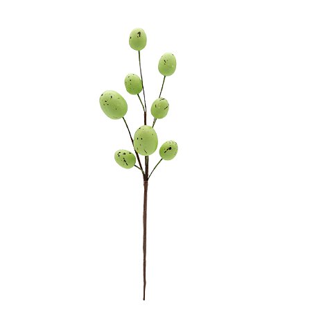 GALHO DECORATIVO DE PASCOA COM OVOS VERDES - 37cm