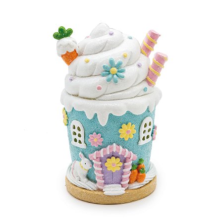 ESCULTURA DECOR CASINHA DOCE MEL C LED - LINHA COOKIE 15cm
