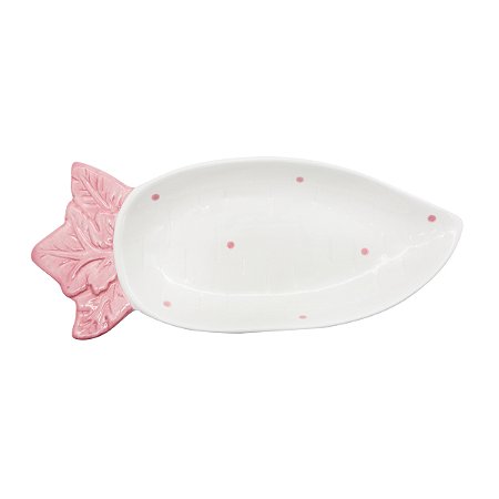 PETISQUEIRA CENOURA EM PORCELANA BR/RS 23X10cm