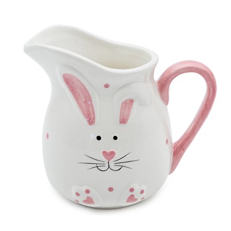JARRA CREMEIRA COELHO EM PORCELANA BR/RS 300ml