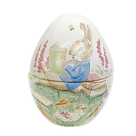 POTE OVO MD. PETER RABBIT LEITOR EM CERAMICA LUIZ SALVADOR